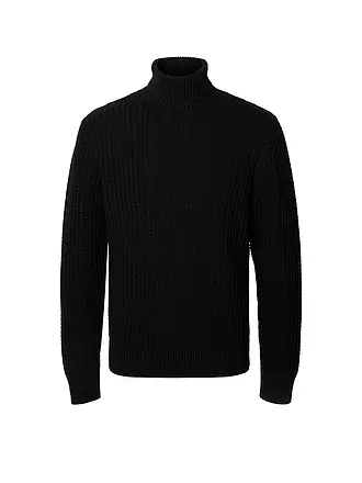 SELECTED | Rollkragenpullover SLHTOM | schwarz
